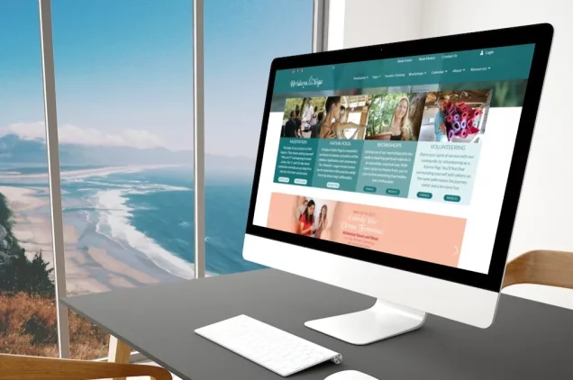 Web para empresa de retiros de yoga y meditación